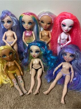 Rainbow High Doll Lot Of 7 Dolls Various Years 2019-2023 MGA